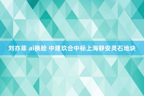 刘亦菲 ai换脸 中建玖合中标上海静安灵石地块