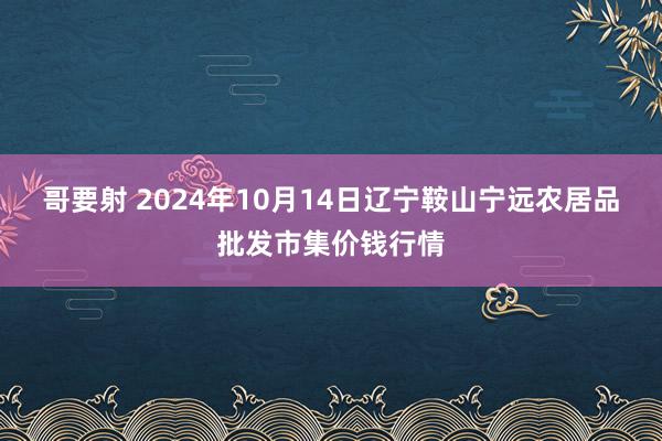 哥要射 2024年10月14日辽宁鞍山宁远农居品批发市集价钱行情