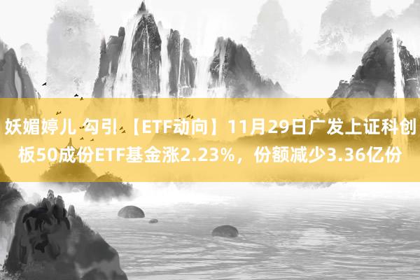 妖媚婷儿 勾引 【ETF动向】11月29日广发上证科创板50成份ETF基金涨2.23%，份额减少3.36亿份